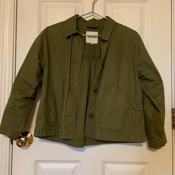 Madewell Baylow Cropped Utility Jacket XS - Picture 1 of 3